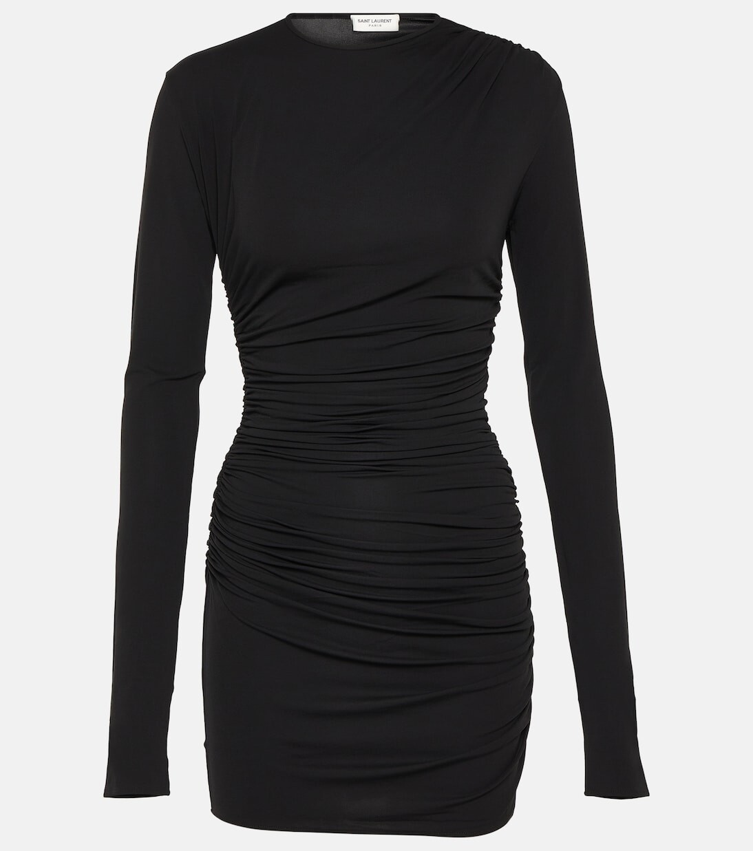 

Мини-платье из джерси Saint Laurent, черный