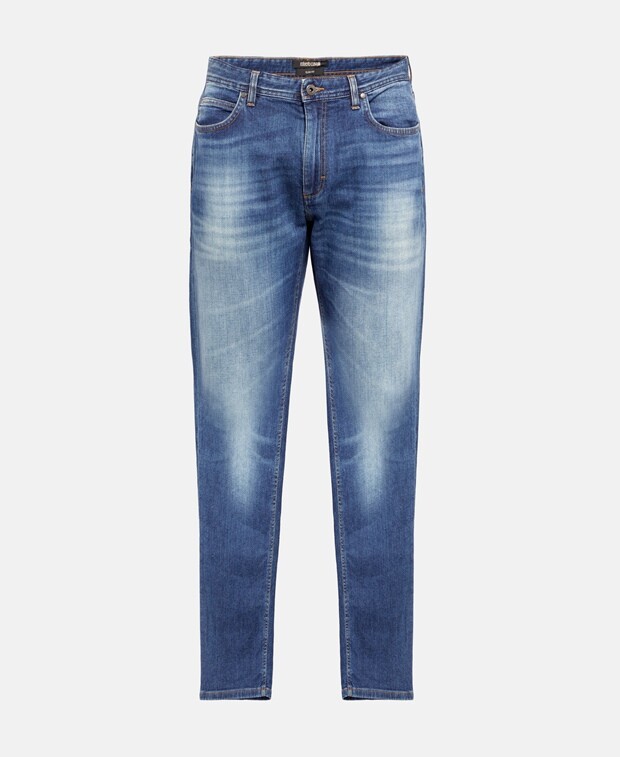 

Джинсы узкого кроя Roberto Cavalli, цвет Royal Blue