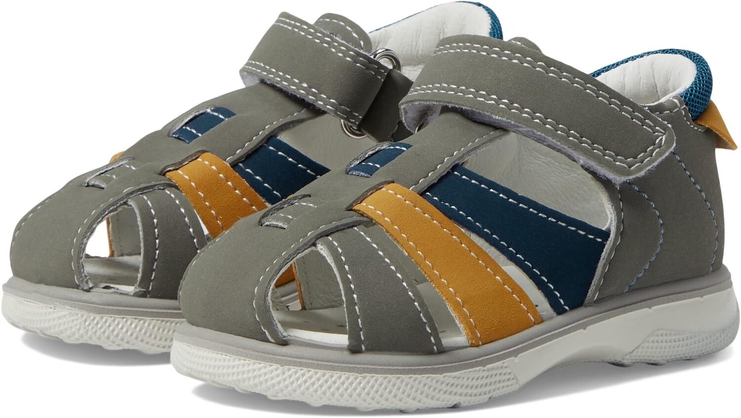 

Сандалии на плоской подошве 38577 Primigi, цвет Grey/Blue/Orange