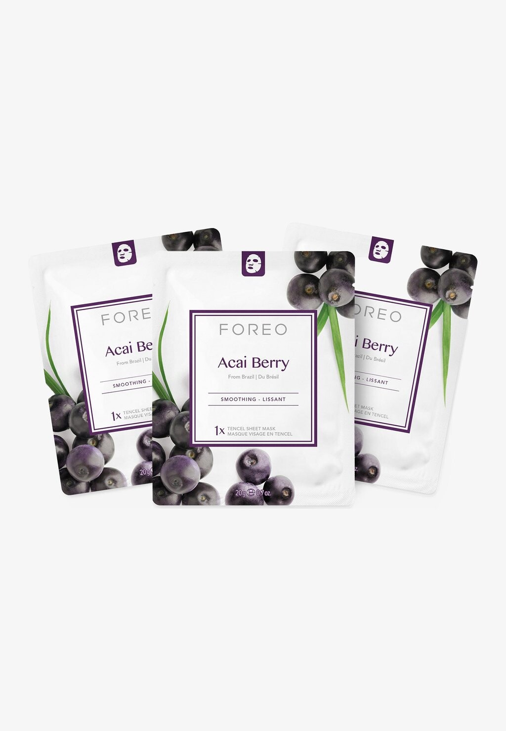 

Маска для лица Foreo Farm To Face Sheet Mask Acai Berry 3Pcs Foreo