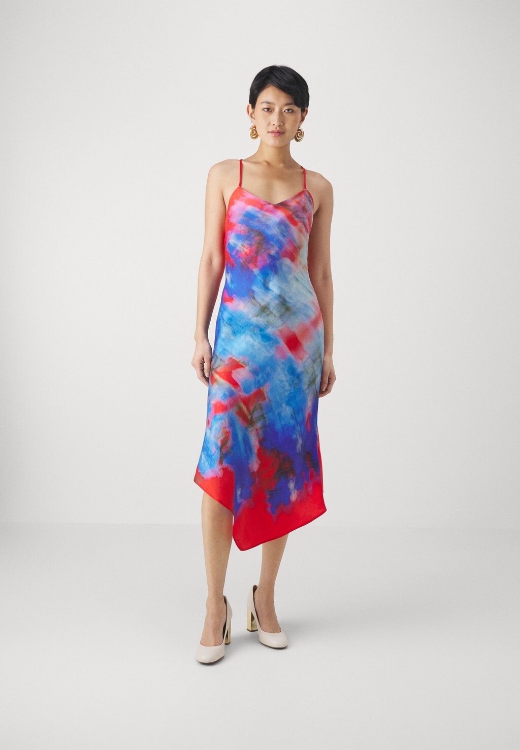 

Дневное платье BLUR ASYMETRIC DRESS Fiorucci, красный