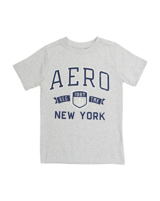 

Футболка с рисунком Big Boy Aeropostale Kids, серый