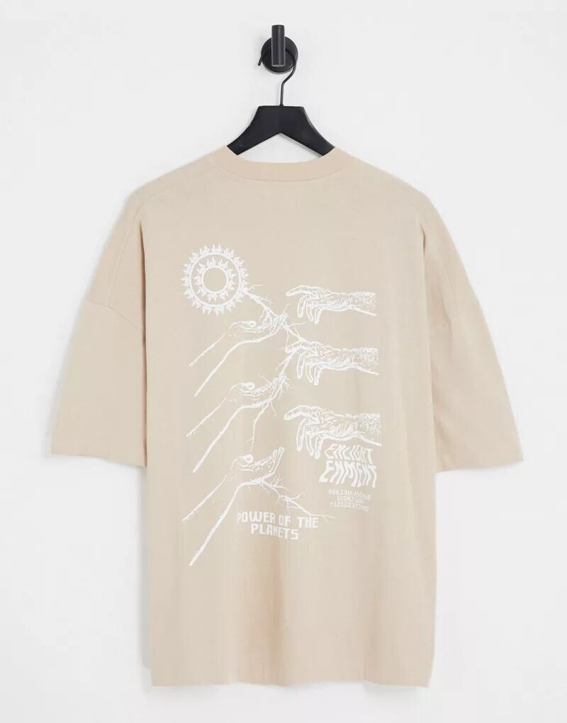 

Футболка оверсайз Topman с принтом рук на камне