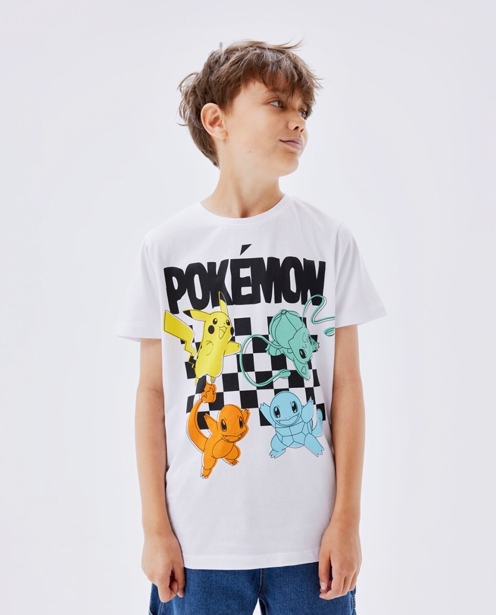 

Футболка POKÉMON для мальчика с короткими рукавами name it, белый