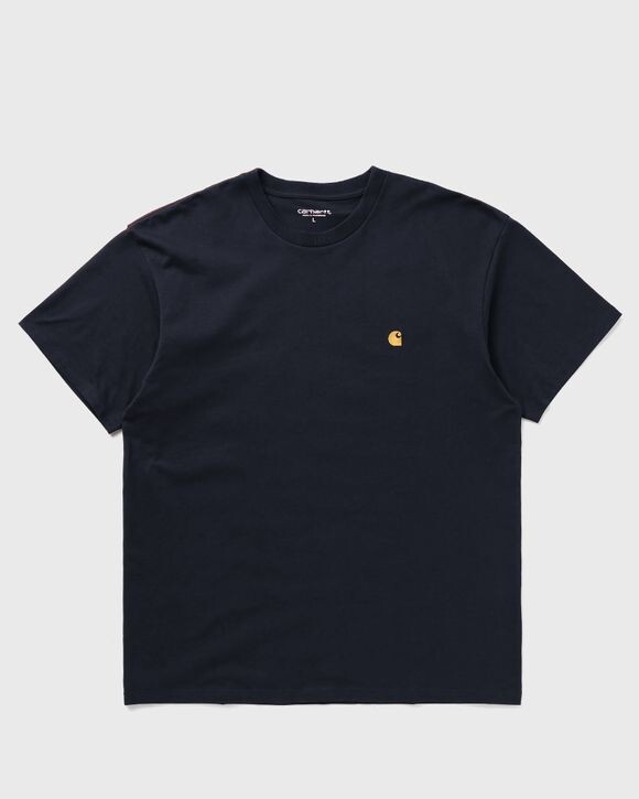 

Футболка Carhartt Wip S/S Chase Tee, цвет dark navy / gold