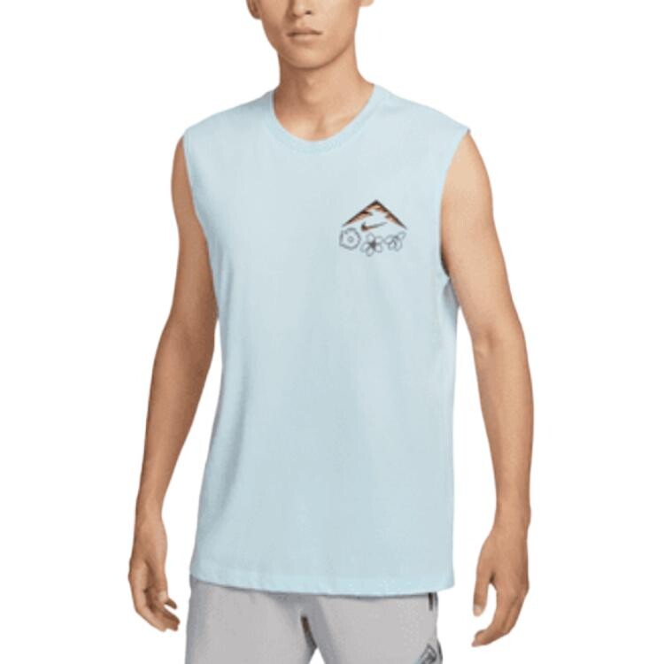 

Футболка Dri-Fit мужская, ледниково-голубая Nike, синий