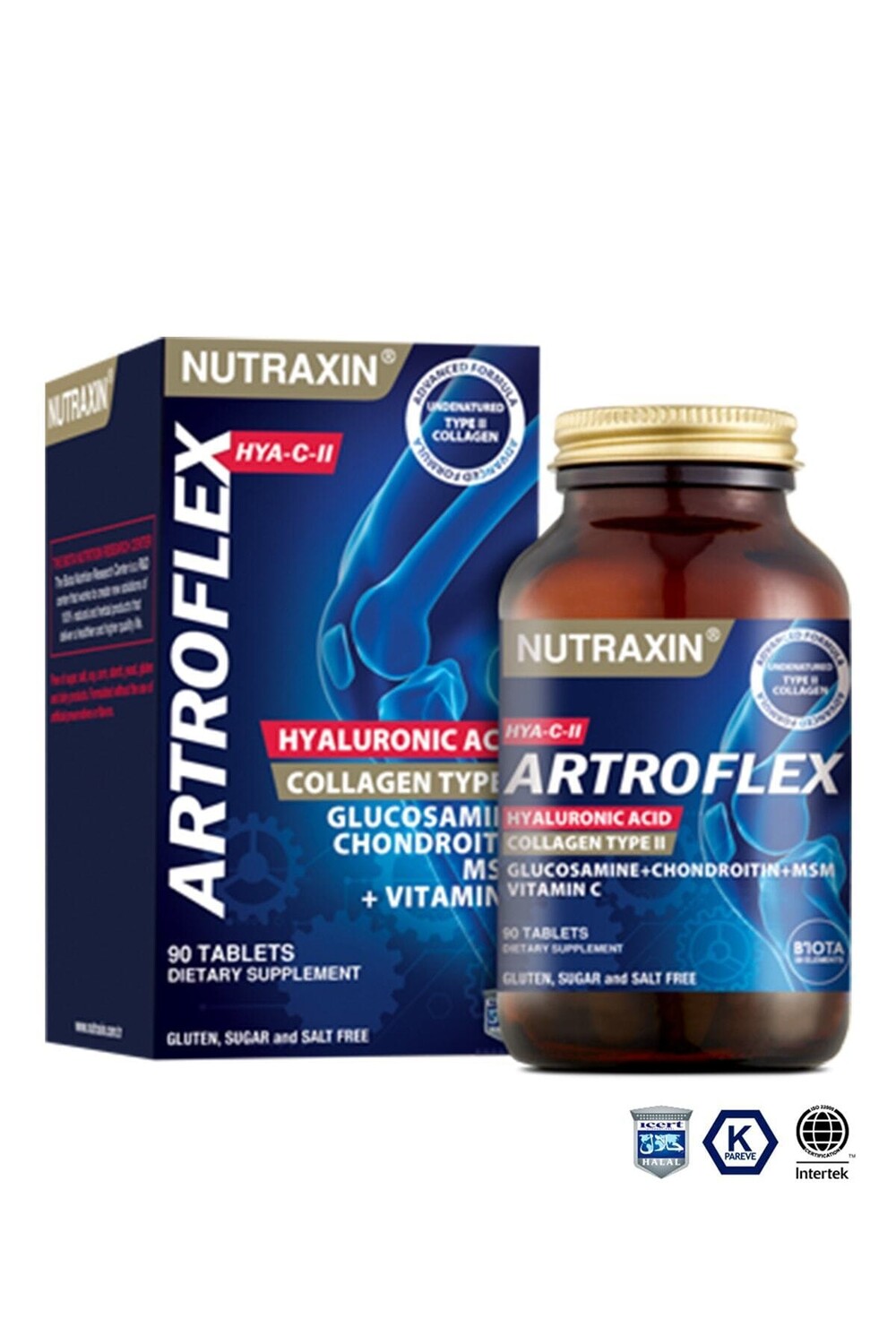 

Nutraxin Таблетка Artroflex Hya-c-ii 90 помогает облегчить боль в суставах