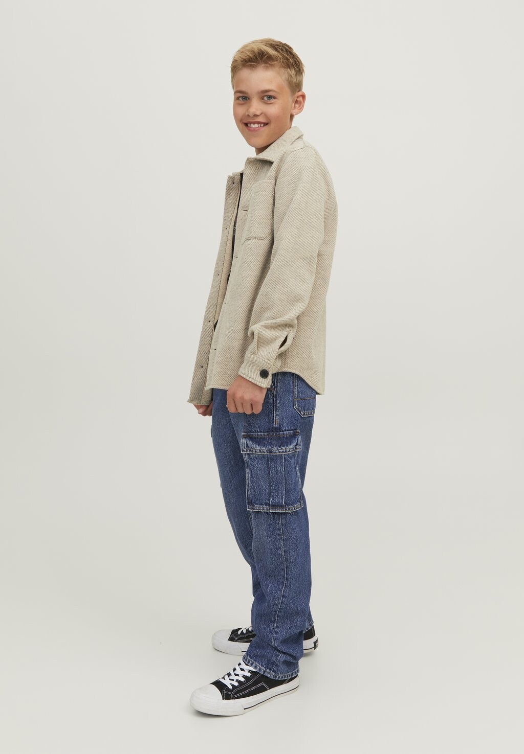 

Брюки карго JJICHRIS Jack & Jones Junior, цвет blue denim