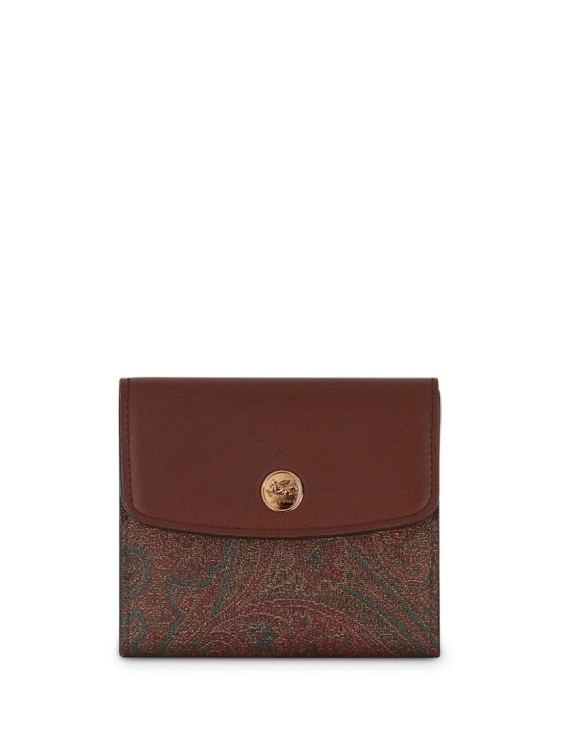 

ETRO жаккардовый кошелек с узором пейсли, коричневый