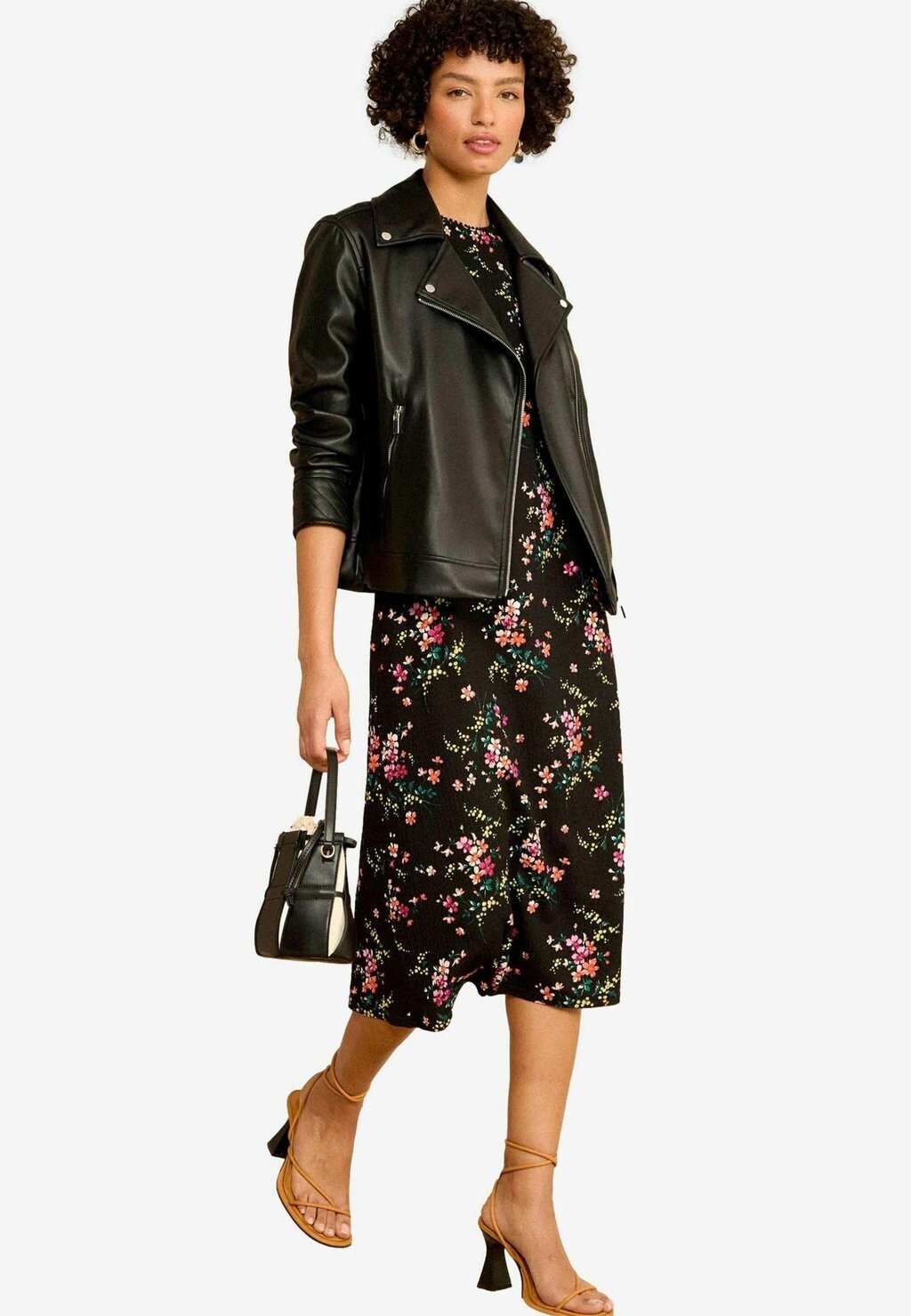 

Куртка из искусственной кожи LONG LINE REGULAR FIT Love & Roses, черный