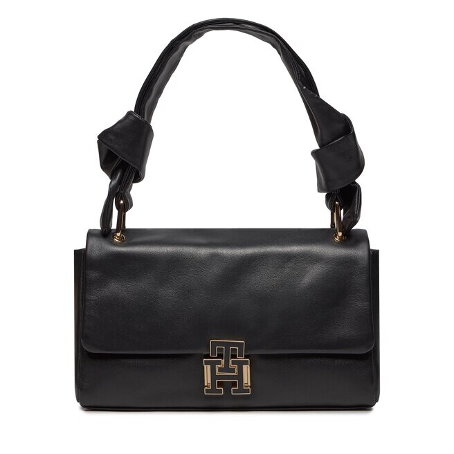 

Сумка Tommy Hilfiger PushlockLeather Shoulder, черный