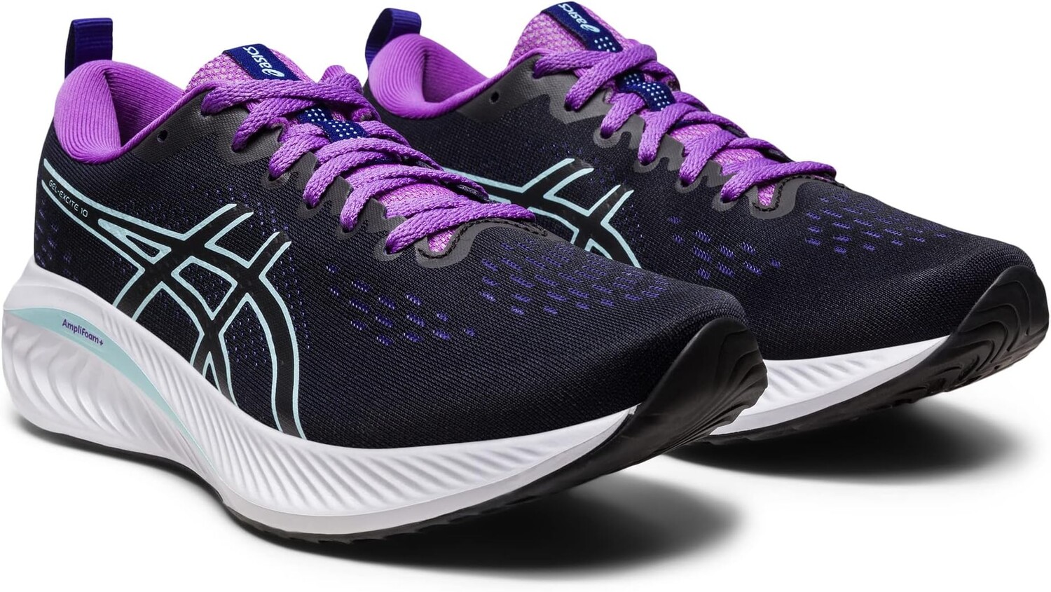 

Кроссовки GEL-Excite 10 ASICS, цвет Black/Aquamarine, Черный