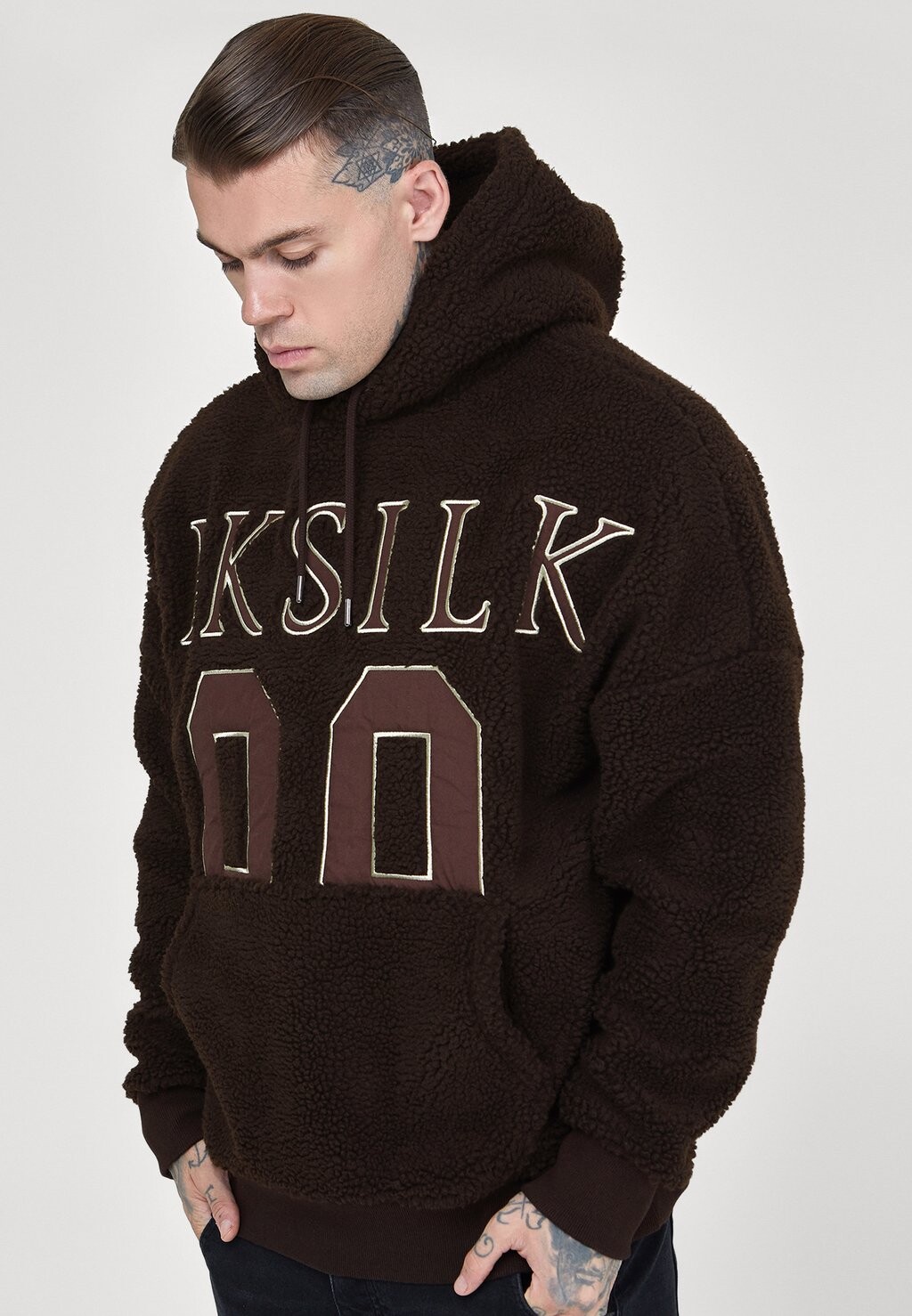 

Толстовка с капюшоном SIKSILK, коричневый