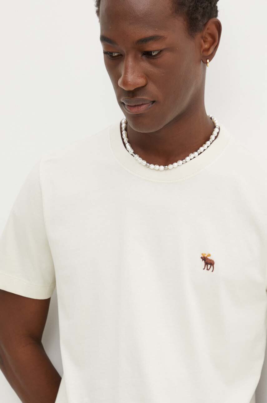 

Комплект хлопковых футболок Abercrombie & Fitch, 3 шт, бежевый