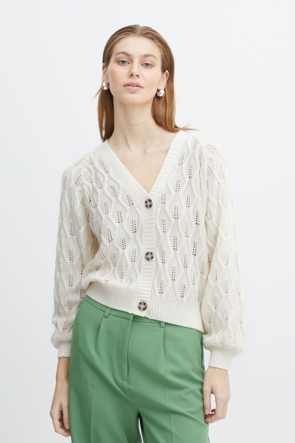 

Кардиган ICHI Strickjacke, натуральный