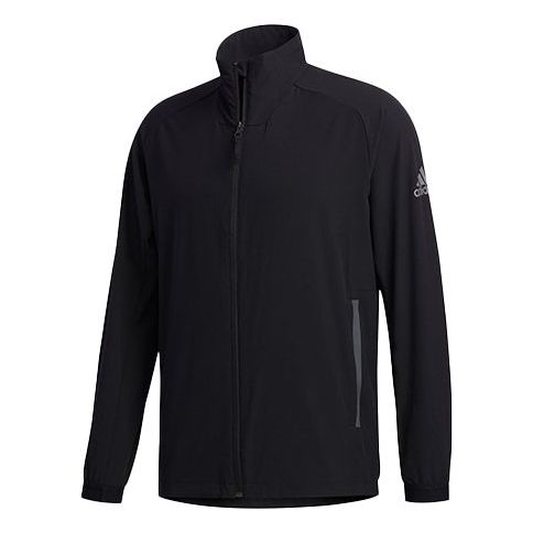 Куртка Men's adidas Stand Collar Sports Black Jacket, черный