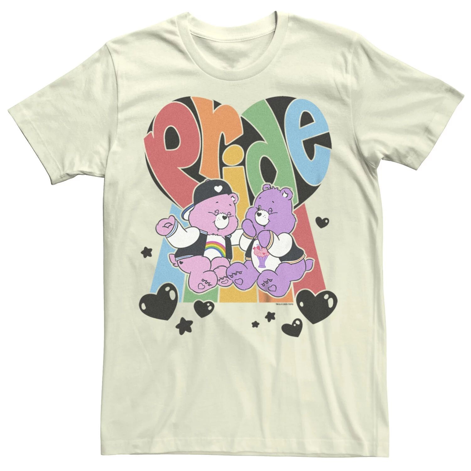 

Детская футболка Care Bears Pride Heart в уличном стиле с рисунком бойфренда Licensed Character