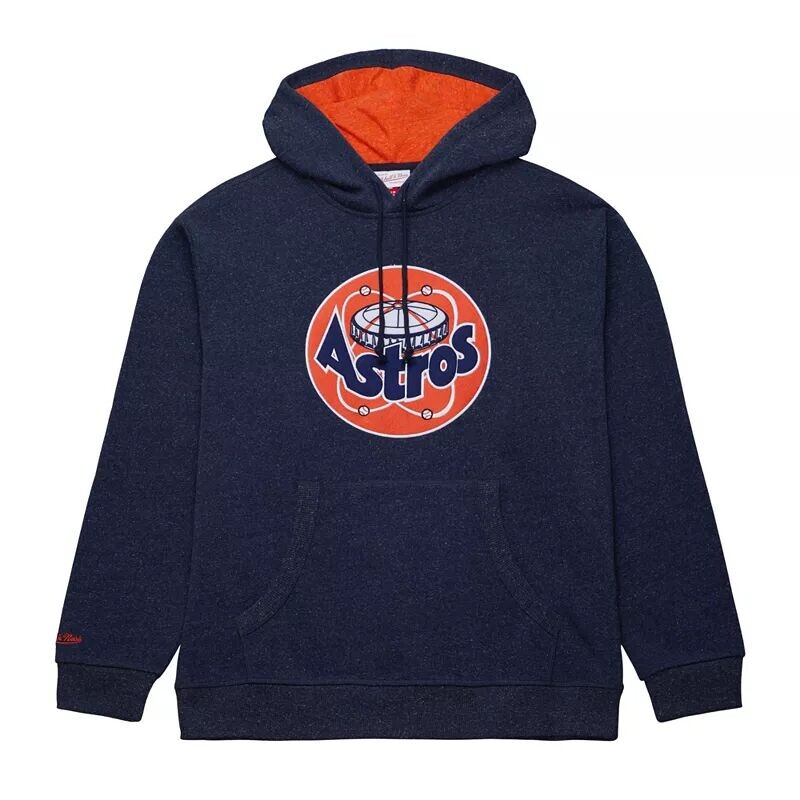 

Мужской темно-синий пуловер с капюшоном и логотипом Mitchell & Ness Houston Astros Current