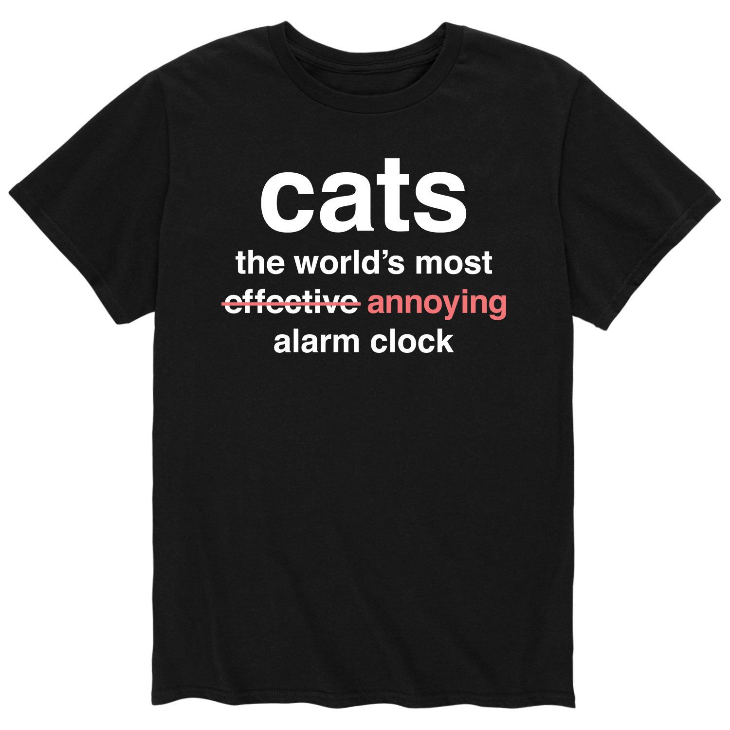 Мужская футболка с будильником Cats Worlds Licensed Character мужская футболка кот с будильником 2xl черный
