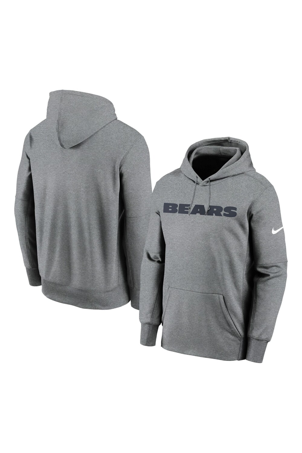 

Толстовка Nike Fanatics Chicago Bears Prime с надписью Therma Nike, серый