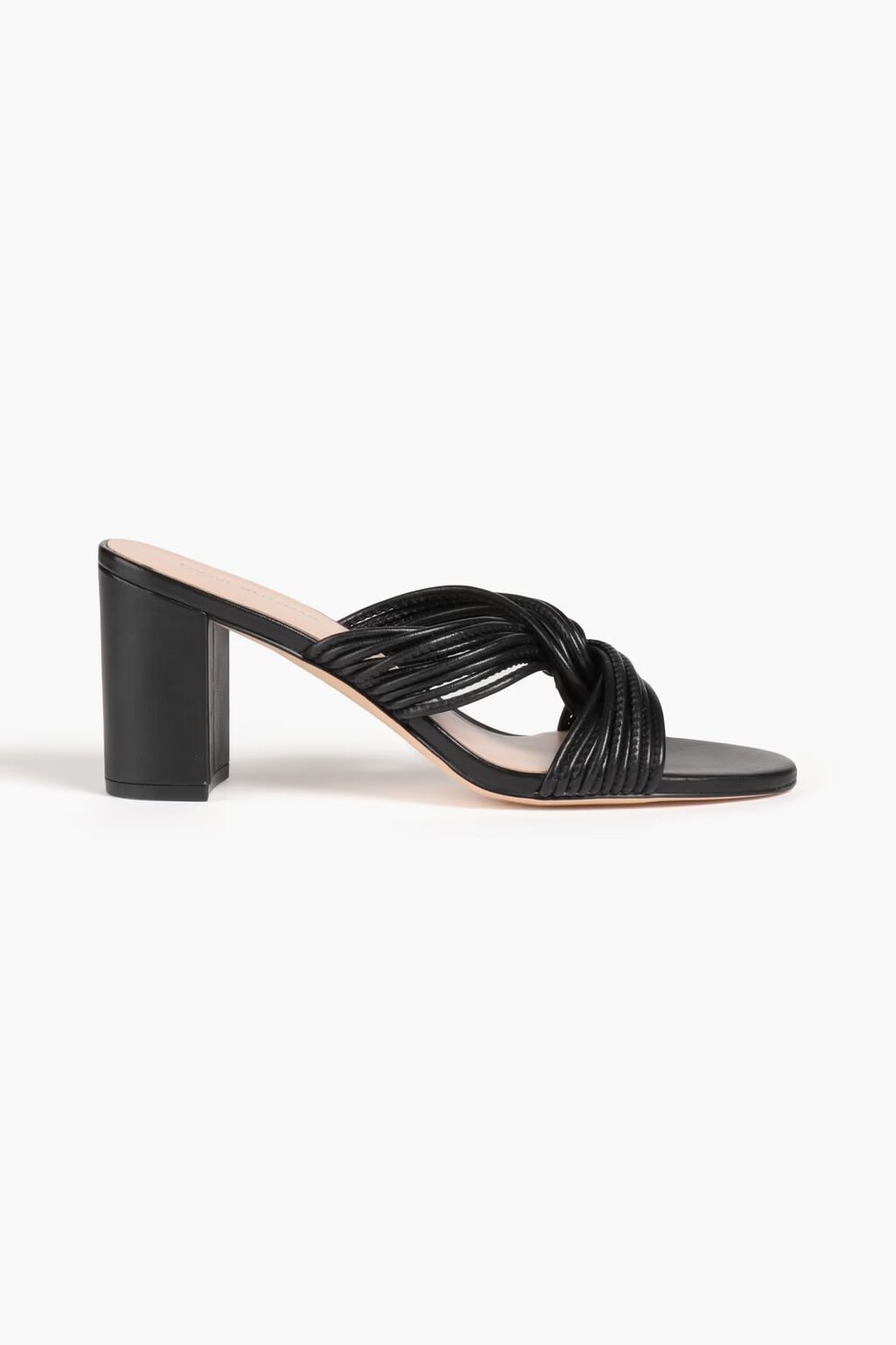 

Кожаные сабо Twist Block 75 Stuart Weitzman, черный