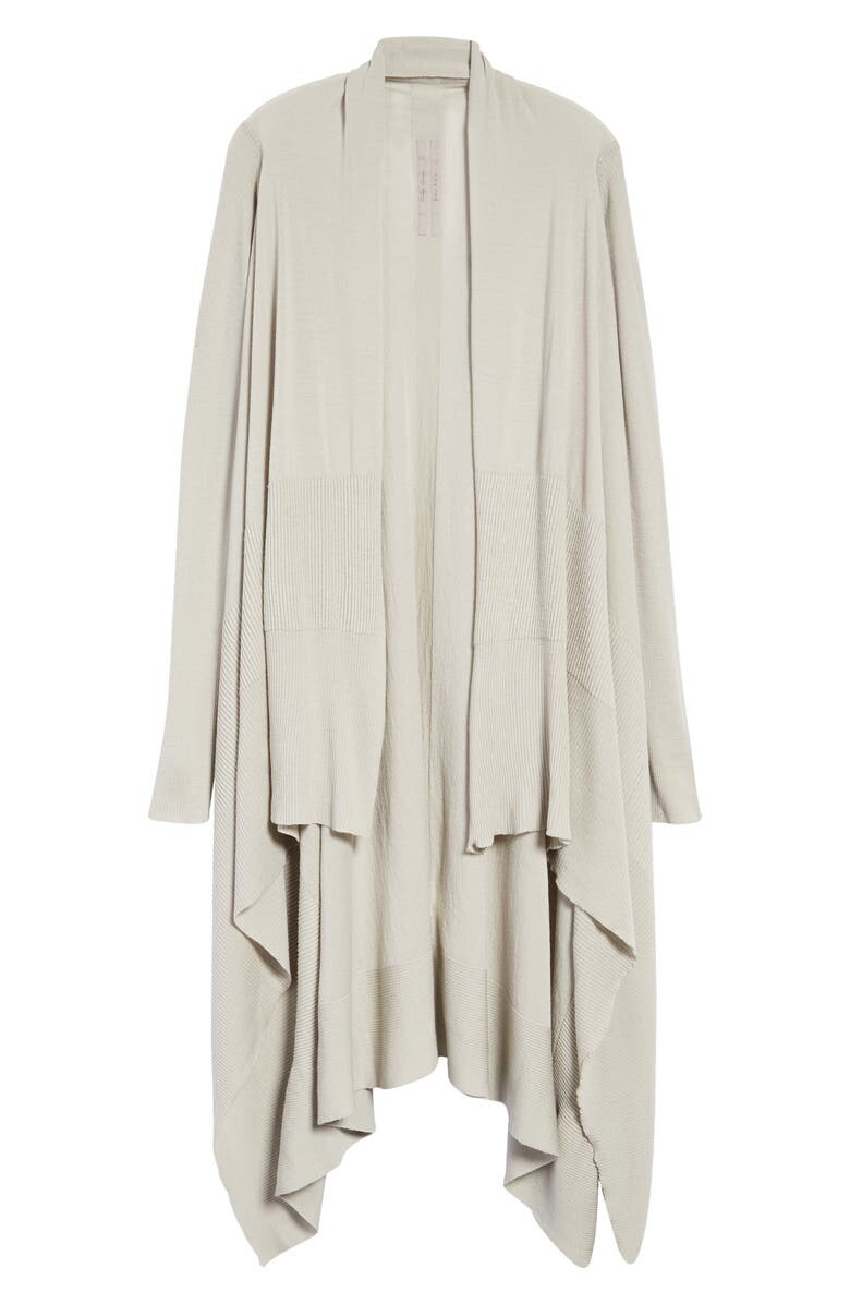 

Удлиненный шерстяной кардиган с запахом RICK OWENS