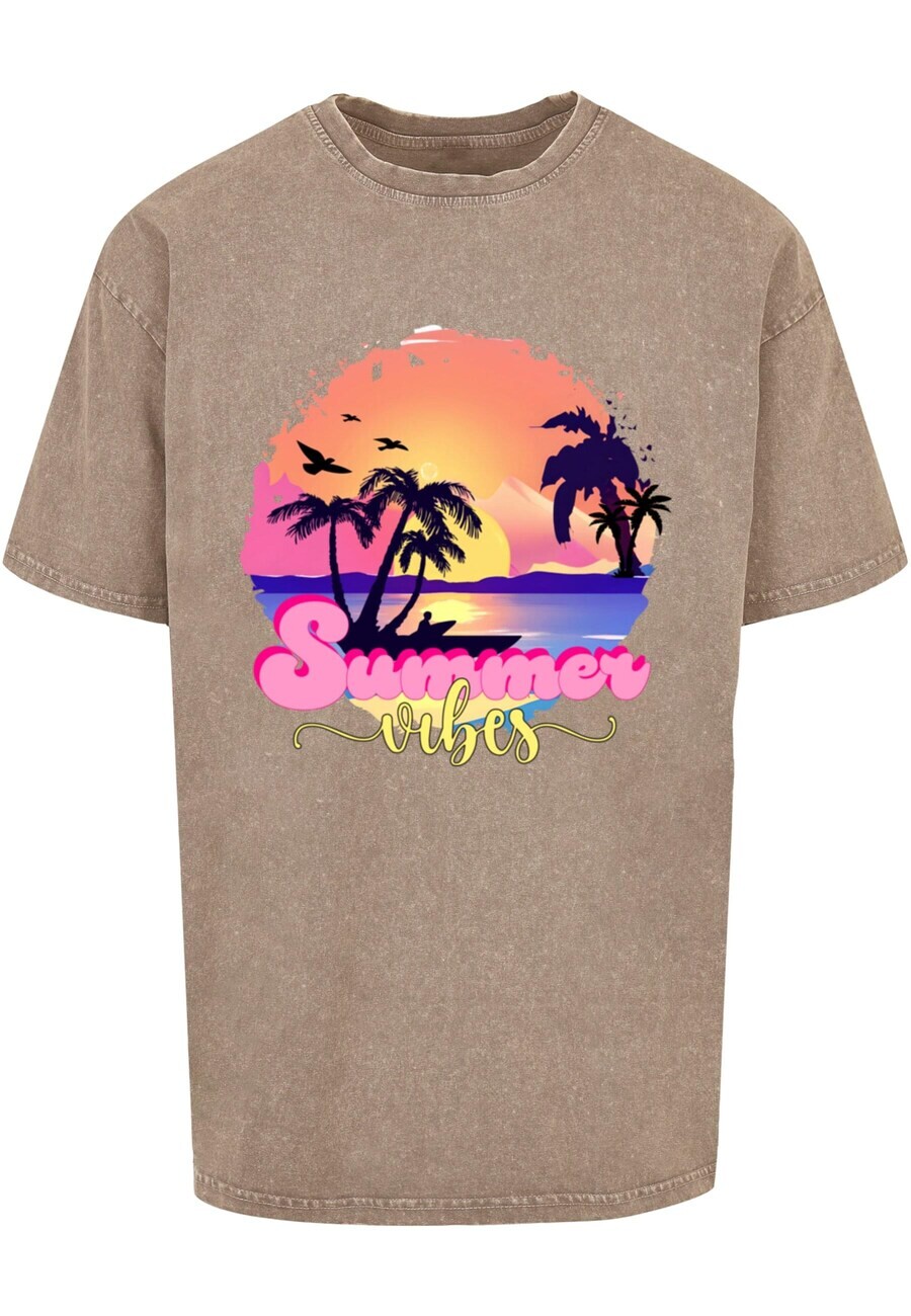 

Футболка Merchcode SUMMER VIBES SUNSET, коричневый