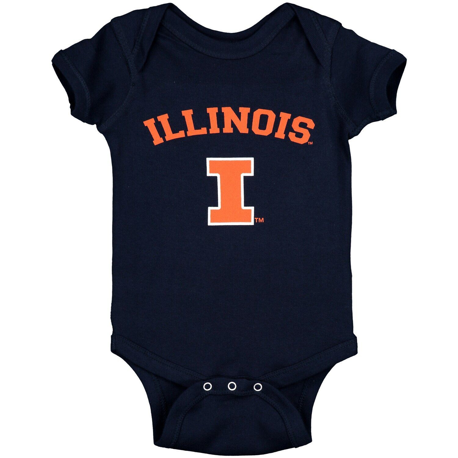

Боди Infant Navy Illinois Fighting Illini с аркой и логотипом Unbranded