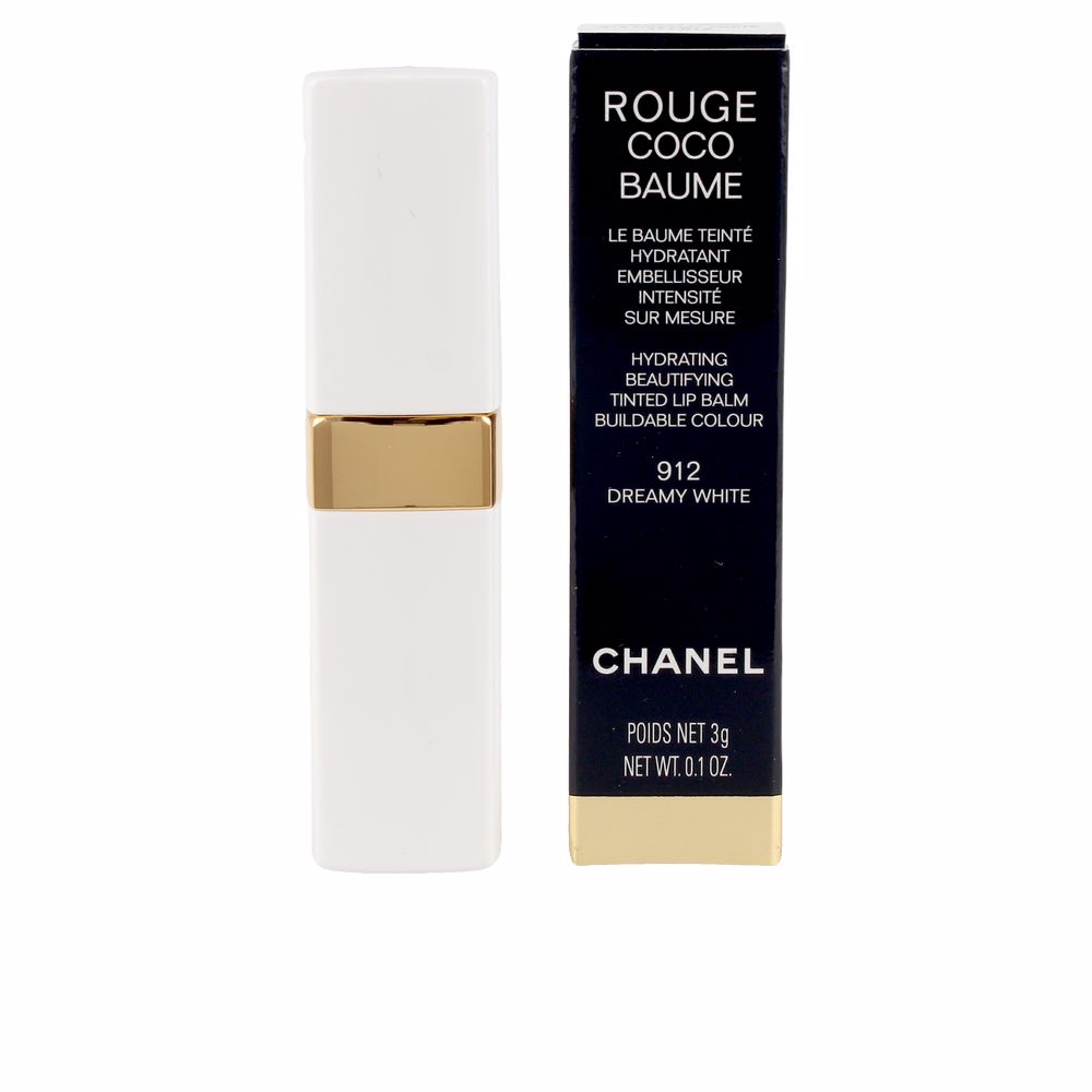 Губная помада Rouge coco baume hydrating conditioning lip balm Chanel, 3,5 г, 912-dreamy white