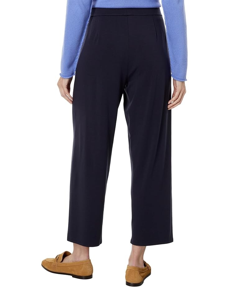 

Брюки Eileen Fisher Petite Straight Ankle Pants, цвет Nocturne