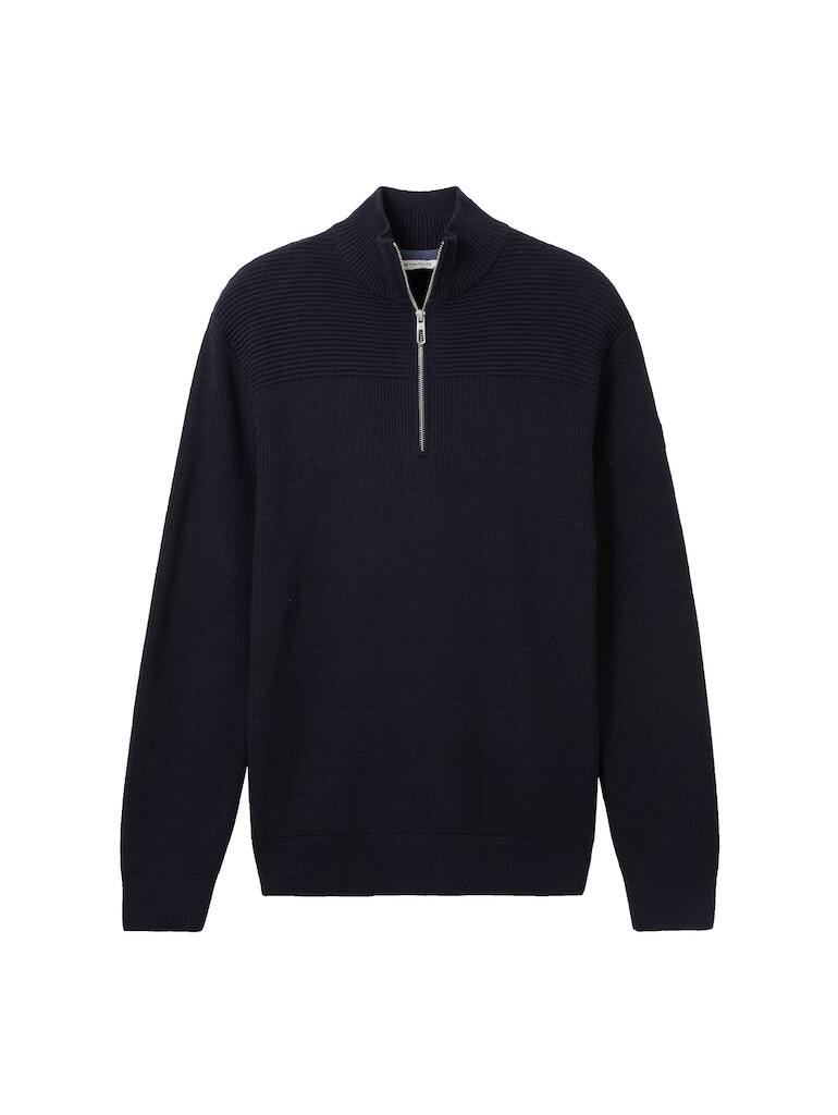 цена Пуловер Tom Tailor, цвет knitted navy melange