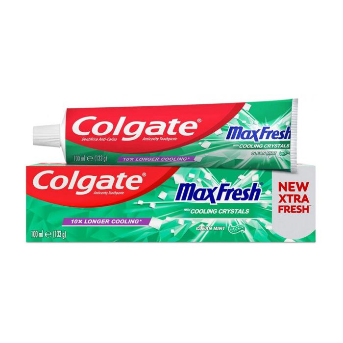 Зубная паста Max Fresh Clean Mint Pasta de Dientes Colgate, 100 ml dentek fresh clean зубочистка с зубной нитью средство для гигиены полости рта 75 зубочисток