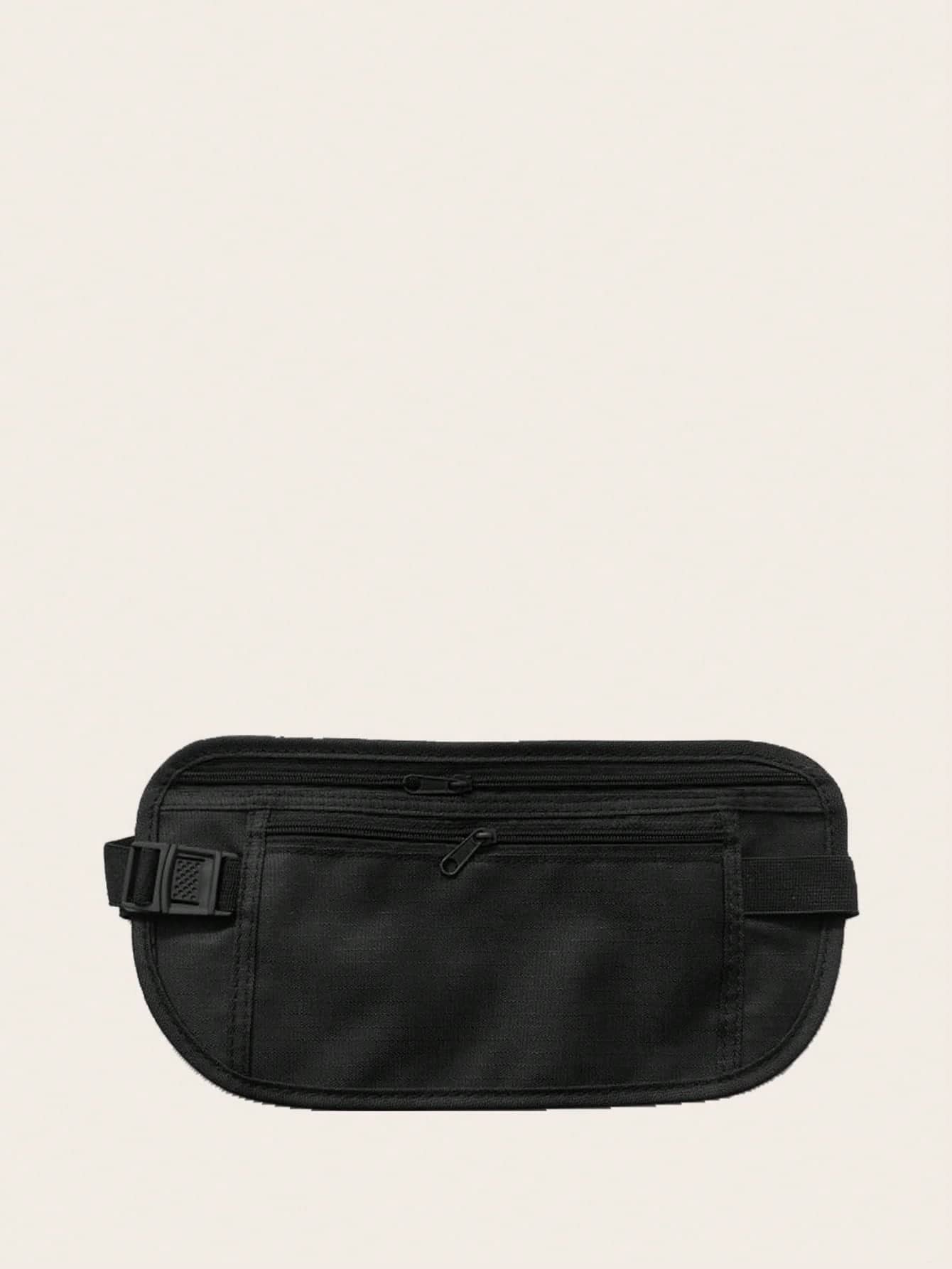 Тканевая поясная сумка, черный поясная сумка для телефона с двумя карманами для бега поясная сумка спортивная дорожная поясная сумка для jogg