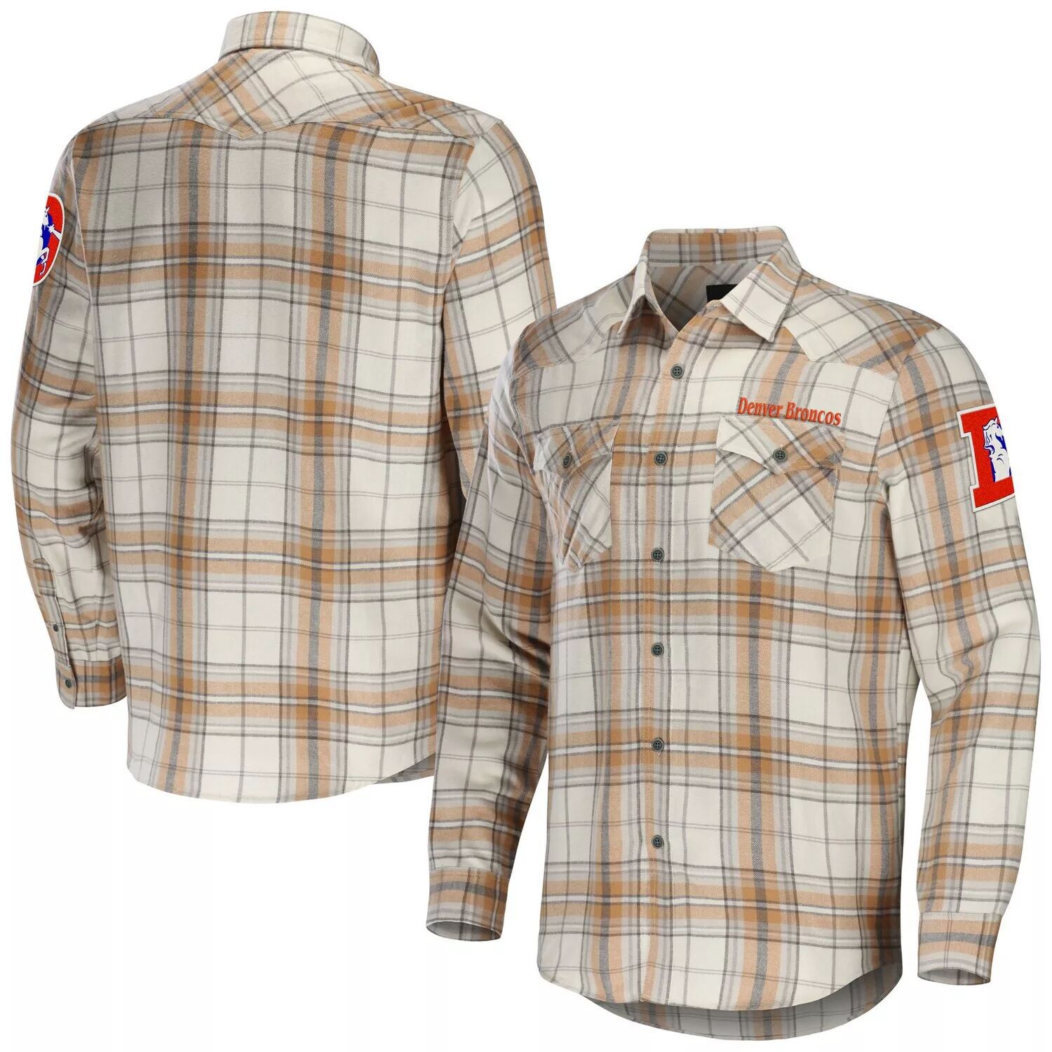 

Мужская коллекция NFL x Darius Rucker от Fanatics Tan Denver Broncos фланелевая рубашка на пуговицах с длинными рукавами