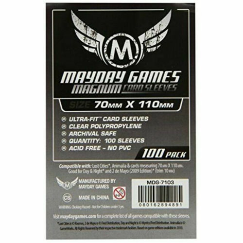 цена Чехол для карточек Mayday Magnum 100 Card Sleeves 70Mm X 110Mm