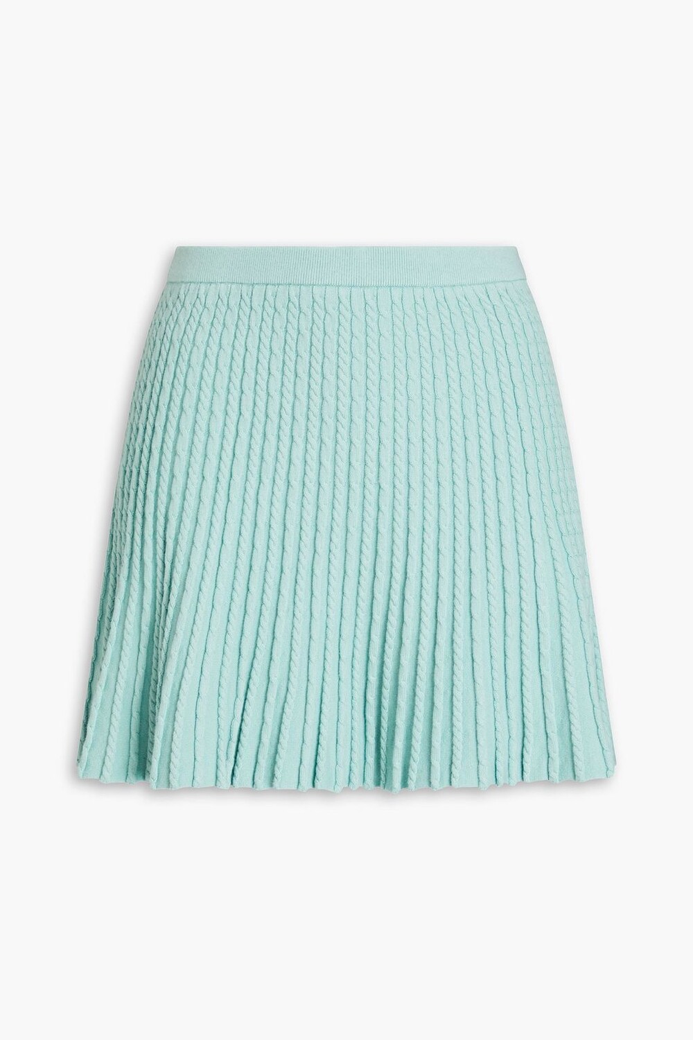 

Мини-юбка Breeze косой вязки из смесового хлопка ALICE + OLIVIA, мятный