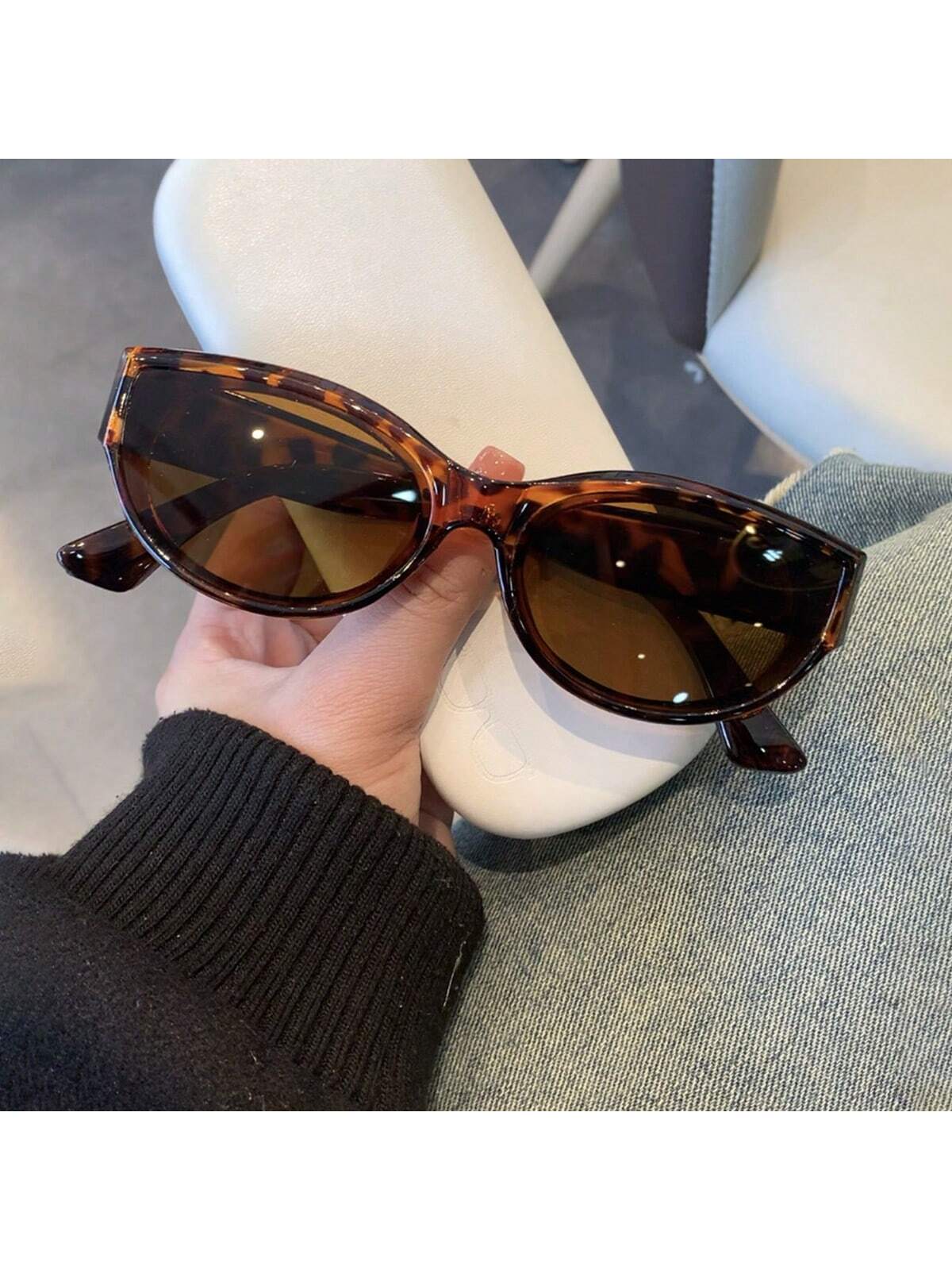 1шт винтажный стиль кошачий глаз индивидуальные солнцезащитные очки с леопардовым принтом ретро шикарные оттенки 50 шт бумажные украшения в винтажном стиле
