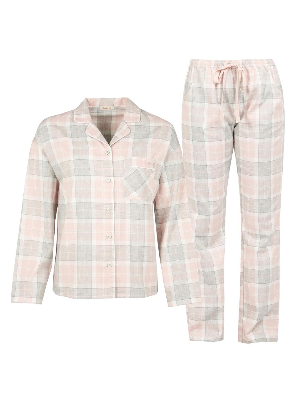 

Пижамный комплект в клетку Ellery Barbour, розовый
