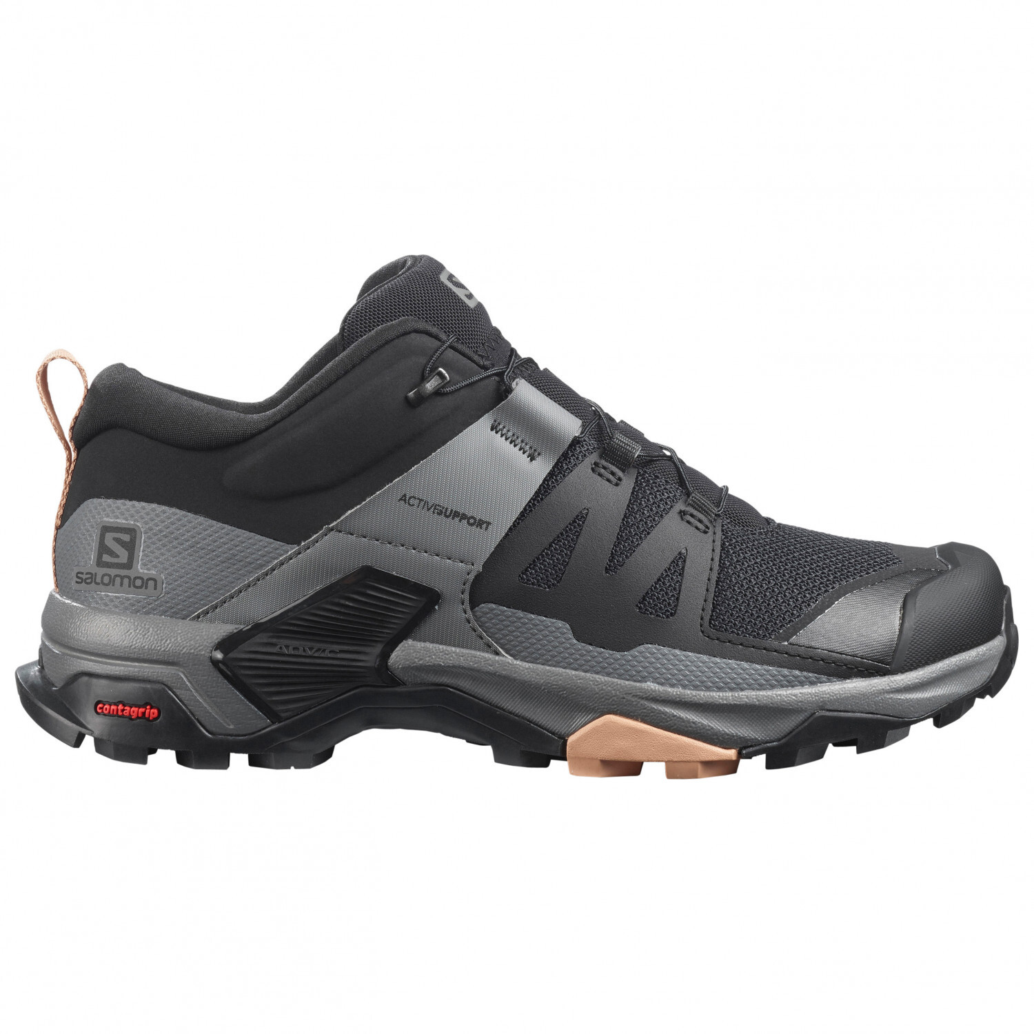 Мультиспортивная обувь Salomon Women's X Ultra 4, цвет Black/Quiet Shade/Sirocco кроссовки salomon speedverse black quiet shade black