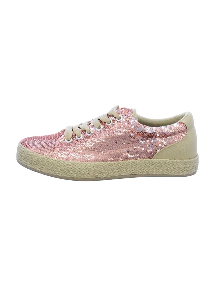 

Элегантные туфли на шнуровке rieker Espadrilles, розовый