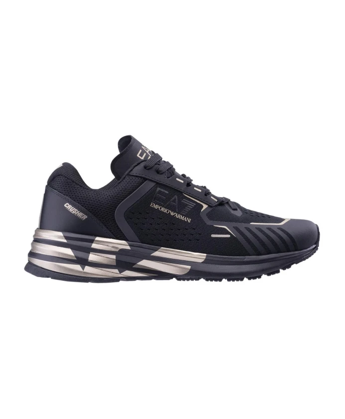 

Мужские стильные кроссовки Crusher Distance Emporio Armani Ea7, черный