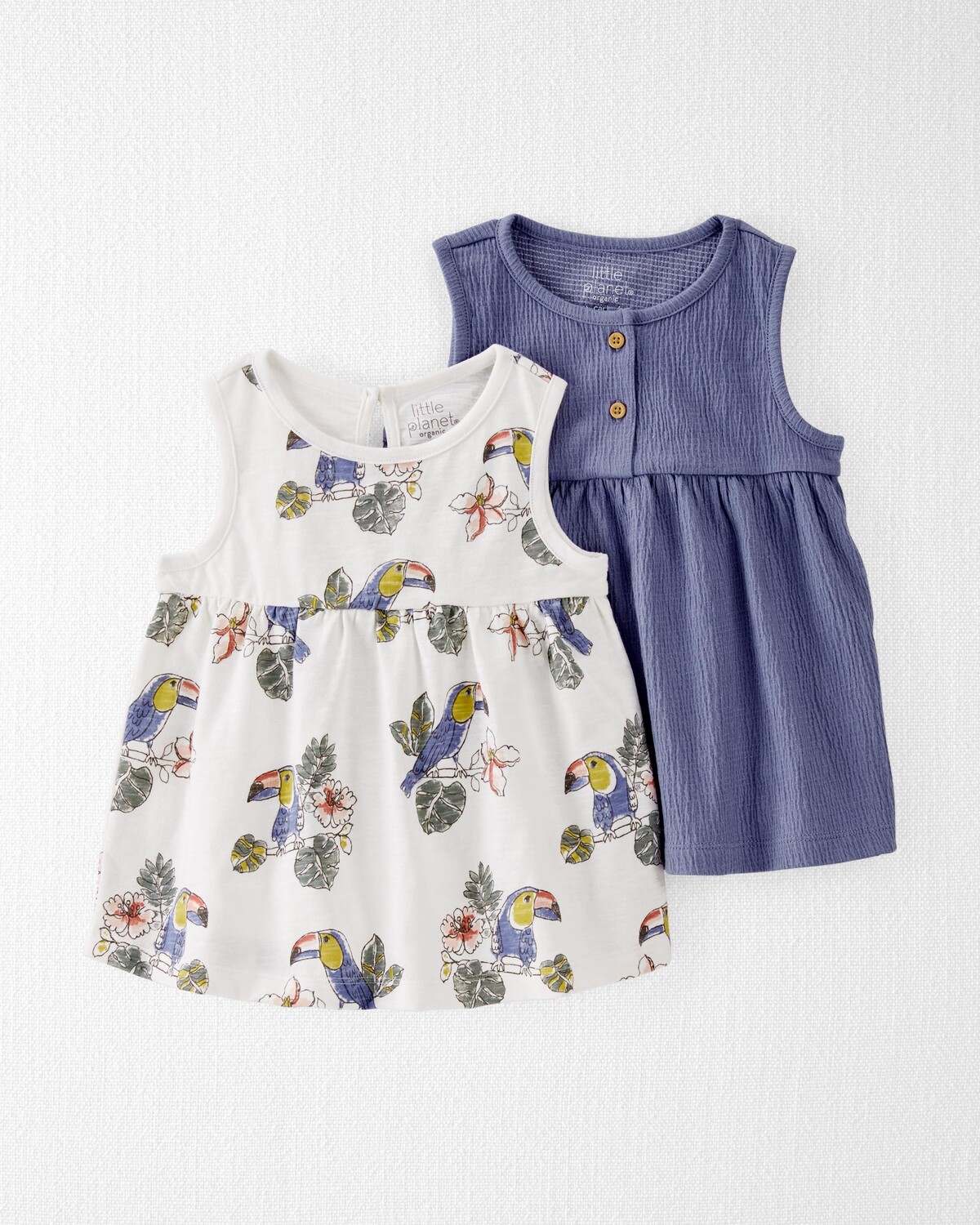 

Набор из 2 комплектов топов Babydoll из органического хлопка для малышей Carter's
