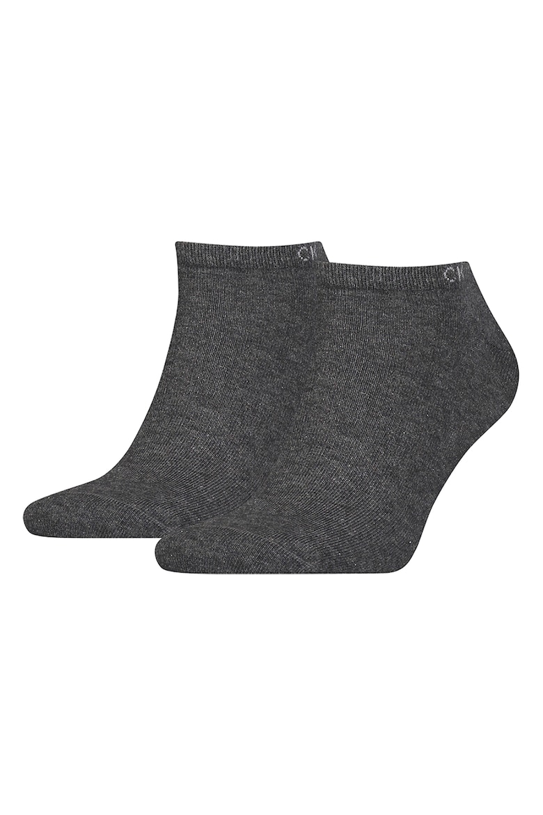 Хлопковые носки до щиколотки – 2 пары Calvin Klein, серый 2 пары партия женские хлопковые носки до щиколотки