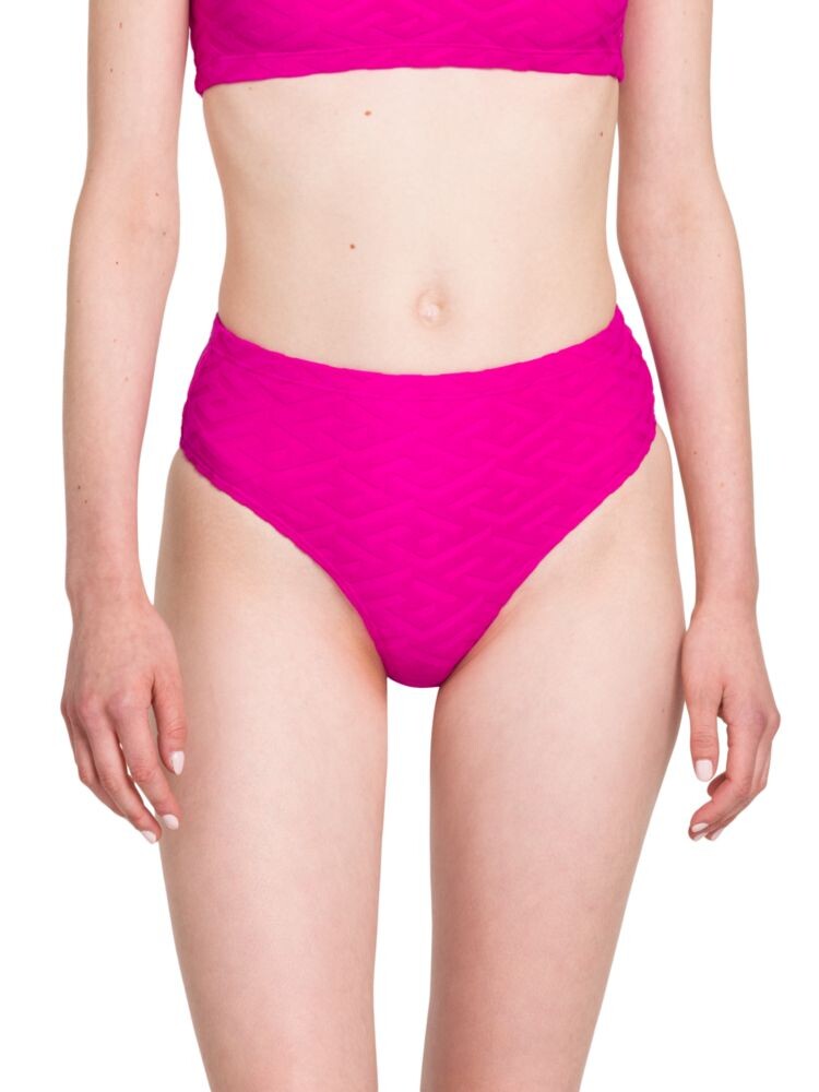 

Плавки бикини с высокой талией La Greca Sponge Versace, цвет Glossy Pink