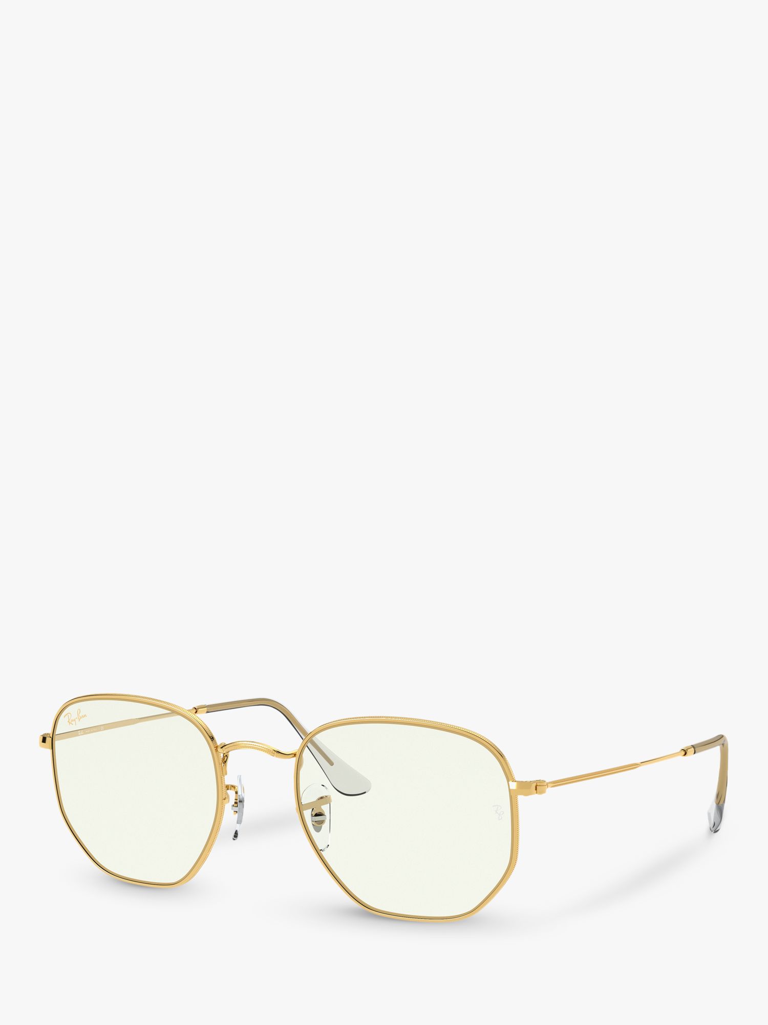Женские шестиугольные солнцезащитные очки Ray-Ban RB3548, золотые