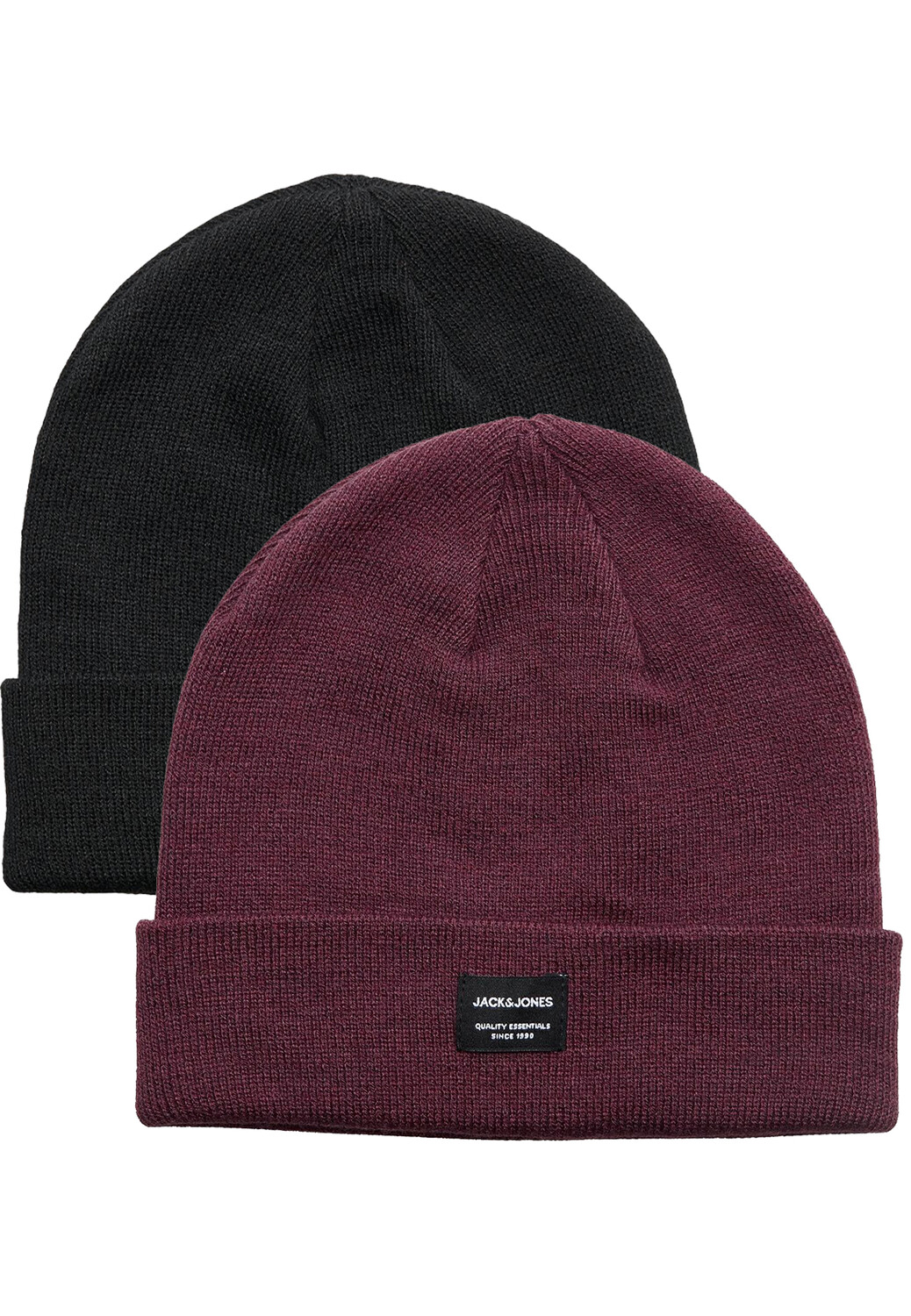 

Кепка Jack & Jones Beanie Woll Gerippte Winter Cuff Hipster, черный