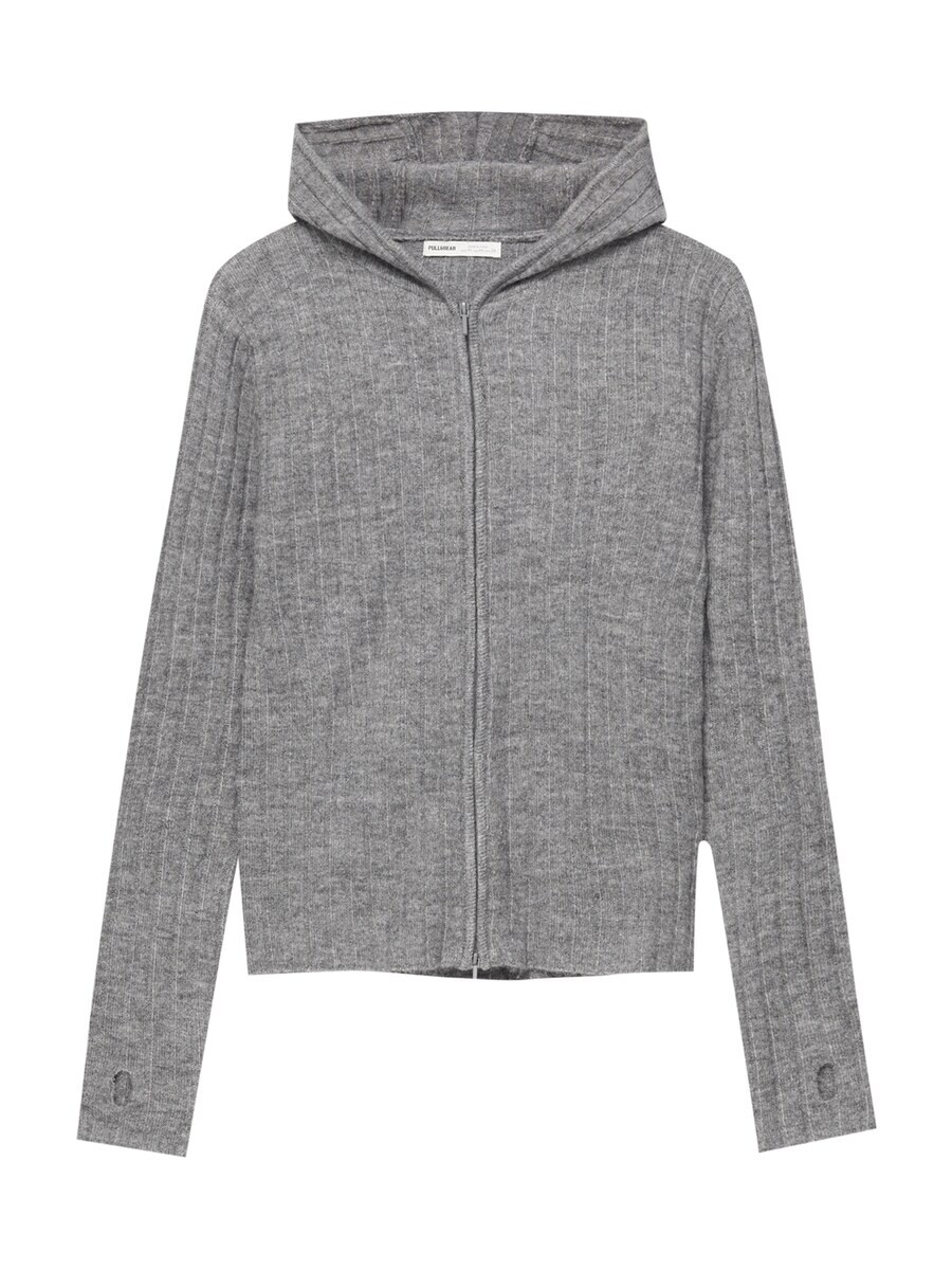 

Вязаный кардиган Pull&Bear, серый
