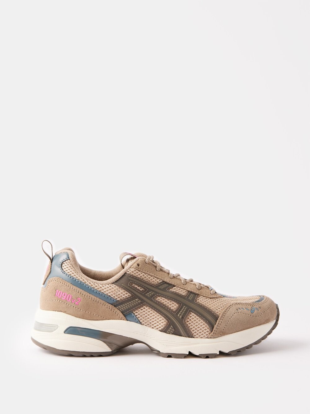 

Кроссовки 1090v2 из сетки, замши и кожи Asics, бежевый