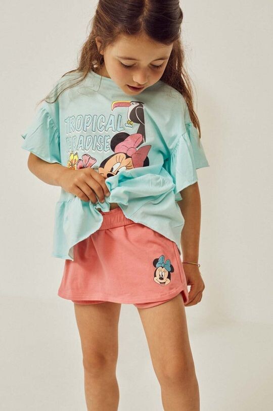 

Детская хлопковая футболка на молнии x Disney Zippy, синий