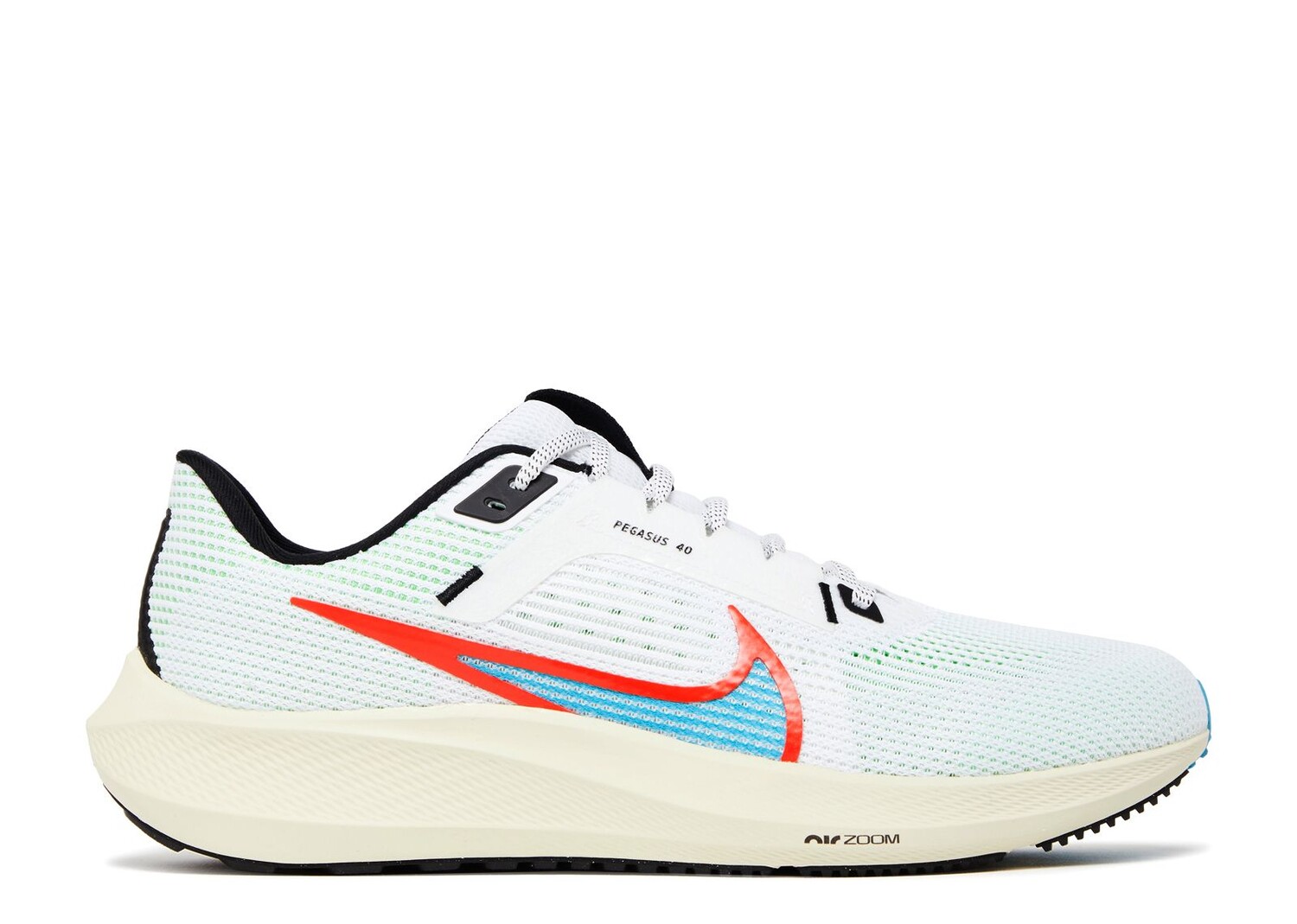 

Кроссовки Nike Air Zoom Pegasus 40 Se 'White Multi-Color Mismatch', белый, Белый;зеленый